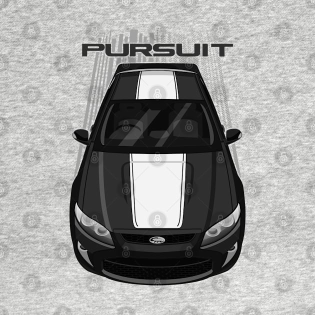 Ford FPV Pursuit UTE - White - Black - White Stripe by V8social